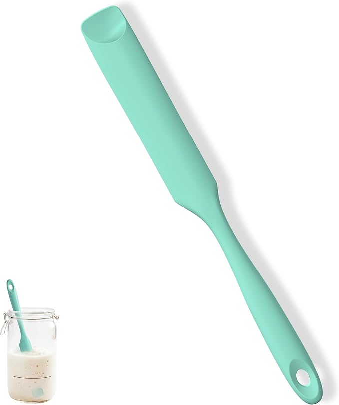 U-Taste Silicone Jar Spatula for Sourdough Starter: Long Skinny Food-Grade Jam by U-Taste