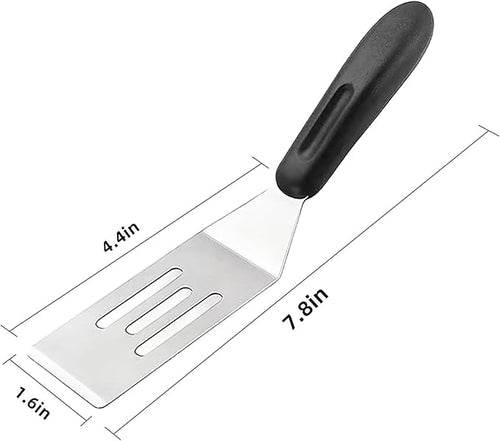 2-Pieces Small Metal Spatula Set, Mini Metal Spatulas - Image 2