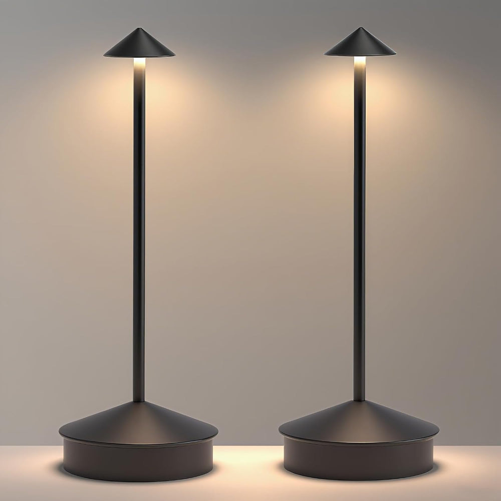 EJQ 2 Pack LED Cordless Table Lamp, Portable 6000mAh Rechargeable, Touch Cont...