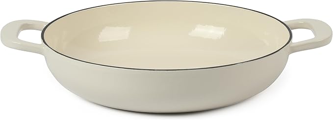 Martha Stewart Gatwick 3.5-Quart Enameled Cast Iron Dutch Oven Braiser – Linen - Image 4