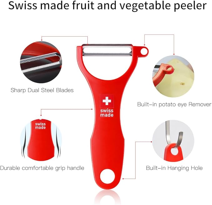 Original Swiss Made Peeler Vegetable&Fruits stainless steel blade Peeler - Image 6