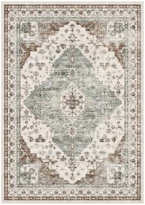 LIVELYGLOW 5x7 Washable Area Rug for Living Room, Large Carpet