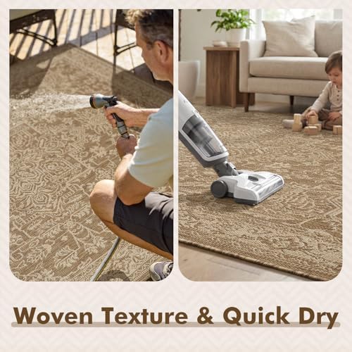 MontVoo-Outdoor Rug-Patio Rug 8x10 Polypropylene Indoor Outdoor Rugs Carpet f...