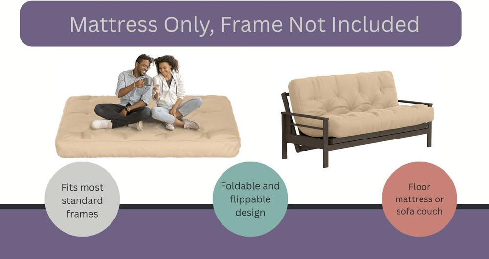 Royal Sleep Products by The Futon Factory | 10 inch Pocket Coil Futon Mattres...