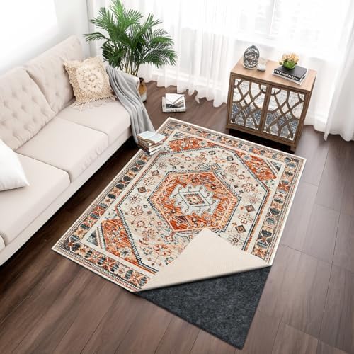 100% Waterproof Rug pad, 6x9 ft Area Rug Non-Slip Rug Pads, Carpet Pads for A...
