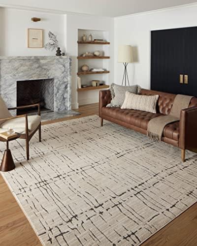Loloi Darby Sand/Dk. Grey 6'-7" x 9'-3" Area Rug