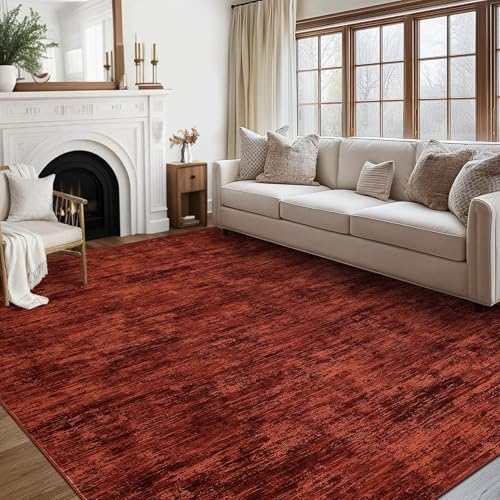 RUGSREAL Washable Rug 10x13 for Living Room Modern Abstract Area Rug Non-Slip...