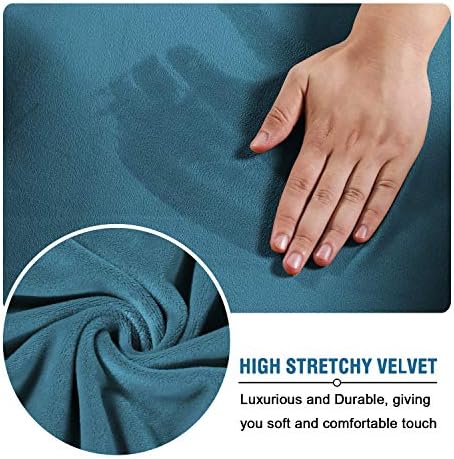 H.VERSAILTEX Rich Velvet Stretch 2 Piece Chair Cover Chair Slipcover Sofa Cov...
