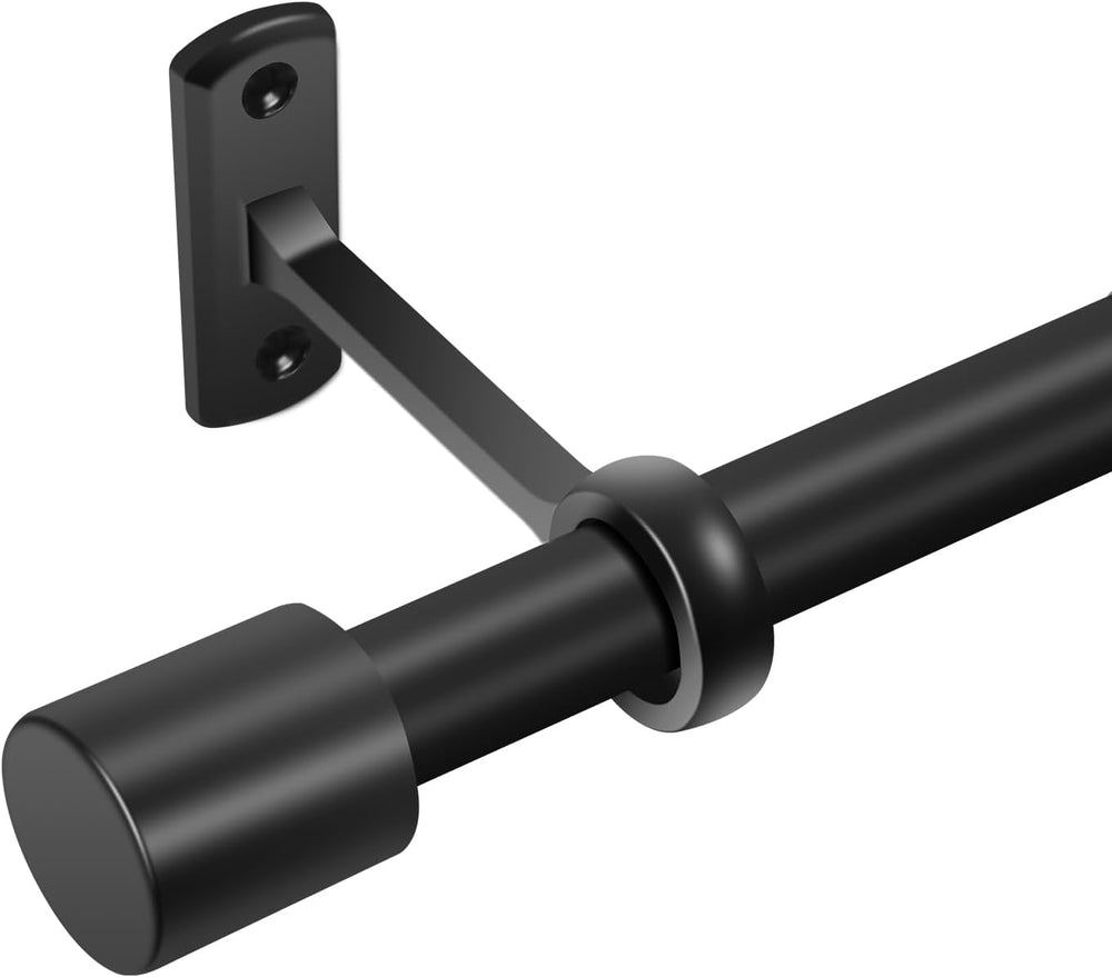 Extra Long Curtain Rods for Windows 120 to 240 Inches, Adjustable 1 Inch Blac...