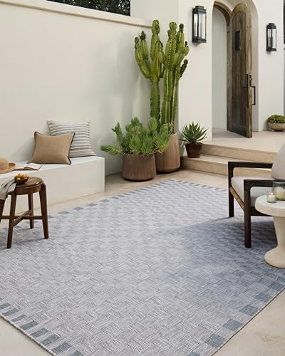 Loloi Amber Lewis Topanga Silver/Blue 7'-10" x 10' Area Rug