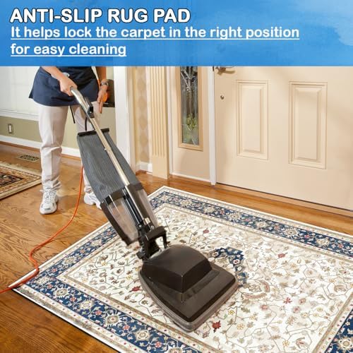 Non-Slip Rug Pads 8 x 10 ft, 100% Waterproof Extra Large Area Rugs Non Skid R...