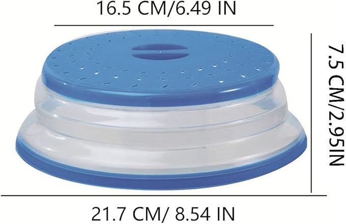 Small Collapsible Microwave Splatter Cover, Microwave Plate Cover - Image 2