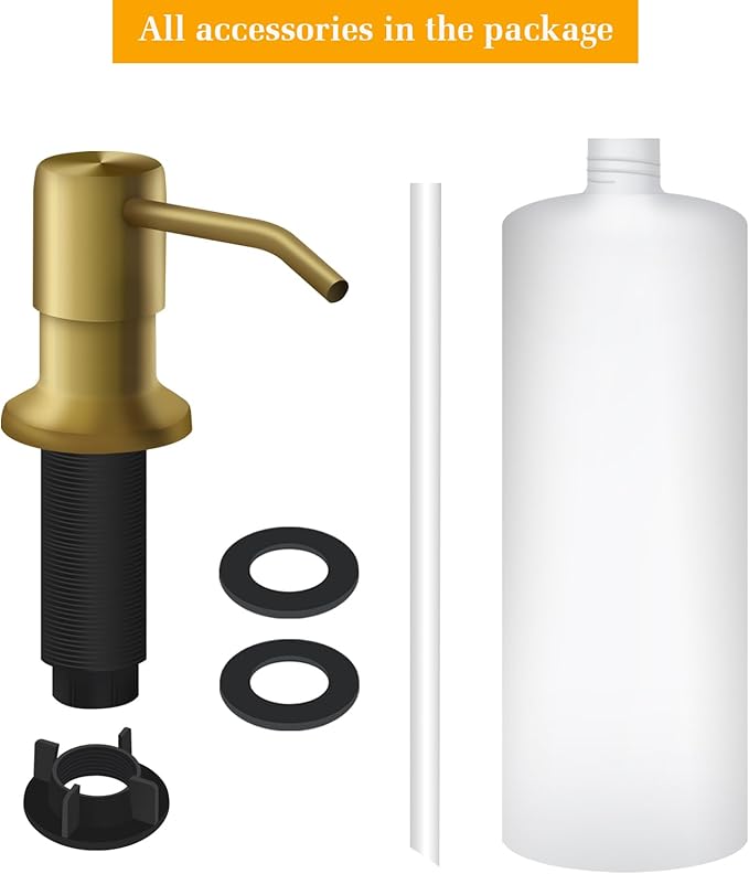 Soap Dispenser for Kitchen Sink, Built in Sink Soap Dispenser Lotion Dispenser - Image 5