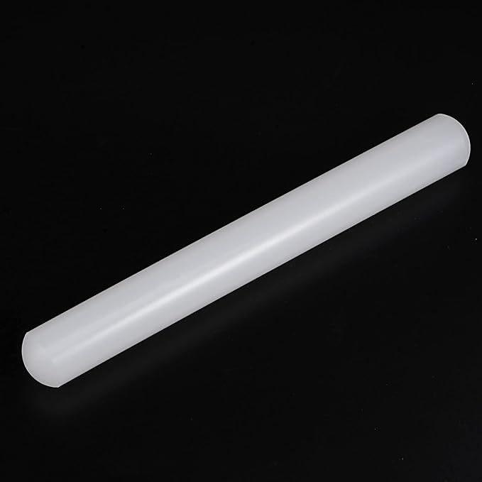 HARFINGTON Fondant Rolling Pin 9 Inch x 0.98 Inch PP Plastic Non-Stick Fondant - Image 3