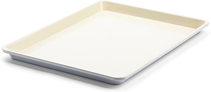 GreenLife Bakeware 18” x 13” Half Cookie Sheet Baking Pan, Non-Toxic PFAS-Free by GreenLife
