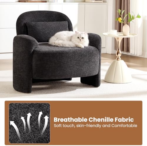 Accent Chair for Living Room, Modern Chenille Fabric Lounge Reading Sofa Chai...