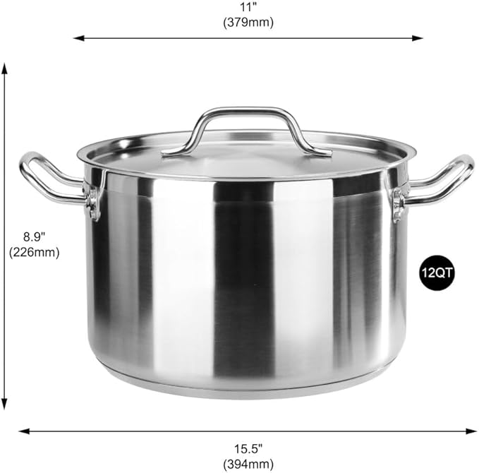New Star Foodservice 12 Qt Stainless Steel Stock Pot - Image 2