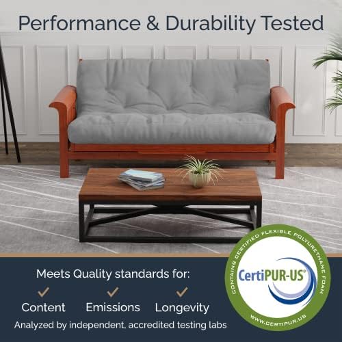 Loosh Home | 10" Full Size Futon Sofa Bed Pocket Coil Foam Mattress - US...