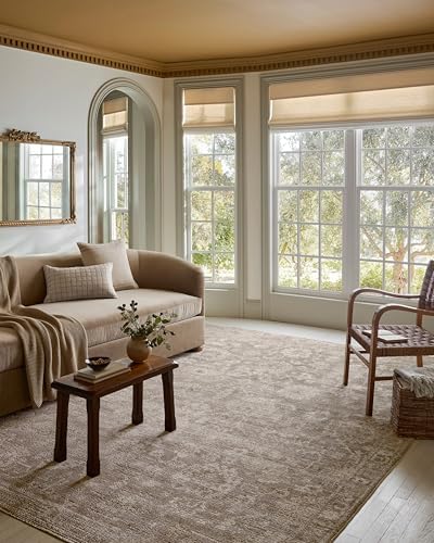 Loloi Magnolia Home Pace Taupe/Wheat 5'-3" x 7'-6" Area Rug