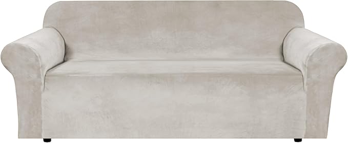 H.VERSAILTEX 1 Peice Stretch Velvet Sofa Covers by HVERSAILTEX
