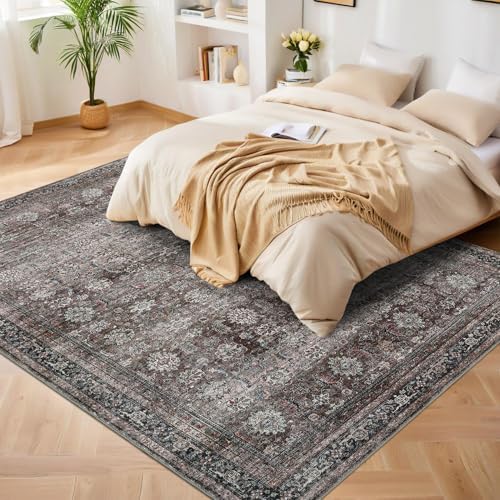 GarveeHome Large Area Rugs 9x12 Vintage Printed Living Room with Non-Slip Bac...