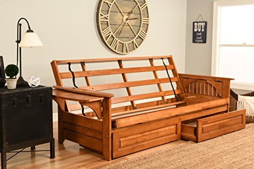 Kodiak Furniture Phoenix Futon, Full, Suede Black