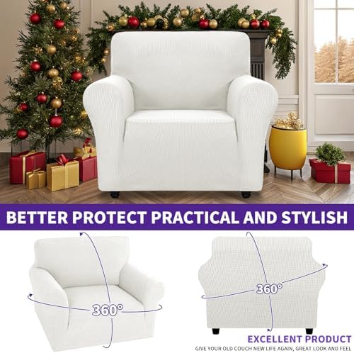 ZNSAYOTX Super Stretch Chair Slipcover Universal Sofa Chair Covers for Living...
