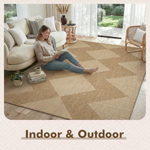 MontVoo-Outdoor Rug Carpet Patio Rug 8x10 Polypropylene Indoor Outdoor Rugs f...