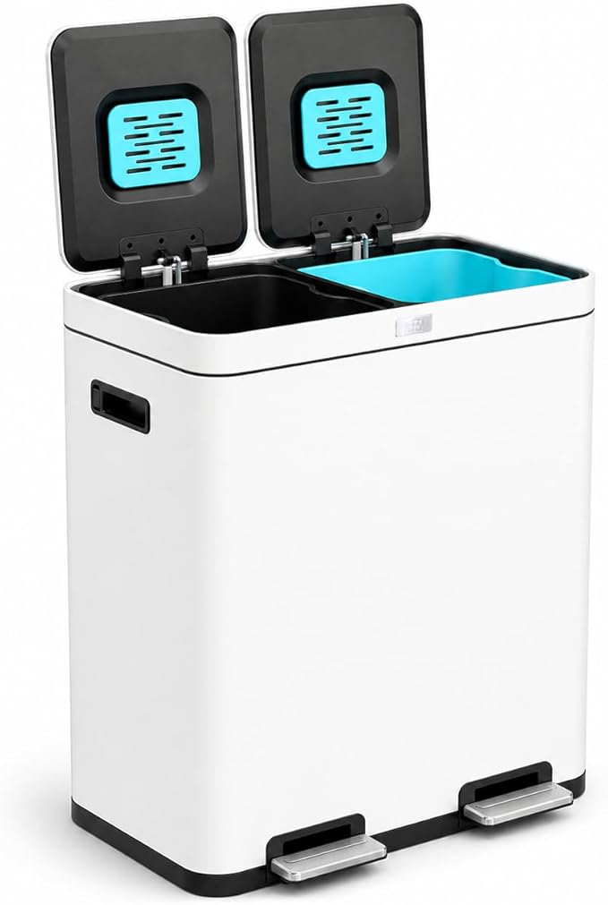 Home Zone Living 16 Gallon Kitchen Trash Can