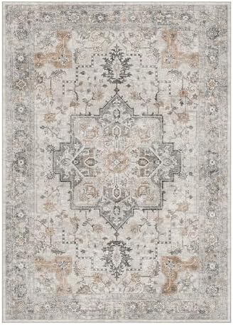 GENIMO No-Wash 8X10 Area Rug for Living Room Bedroom Patio, Waterproof Stain ...