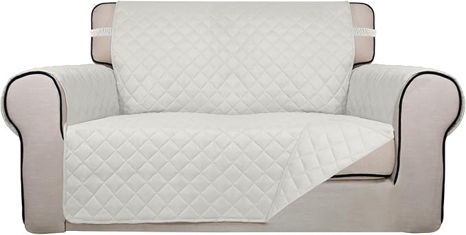 PureFit Reversible Quilted Sofa Cover, Water Resistant Slipcover Furniture by PureFit