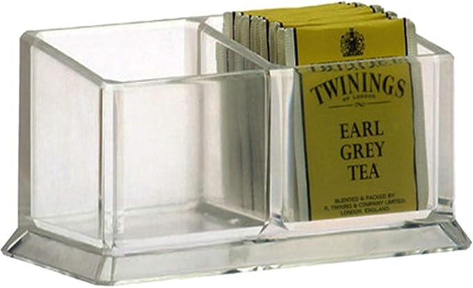 Acrylic Tea Bags Holder Coffee Sugar Bag Case Guest Room Storage Boxes by Yakri