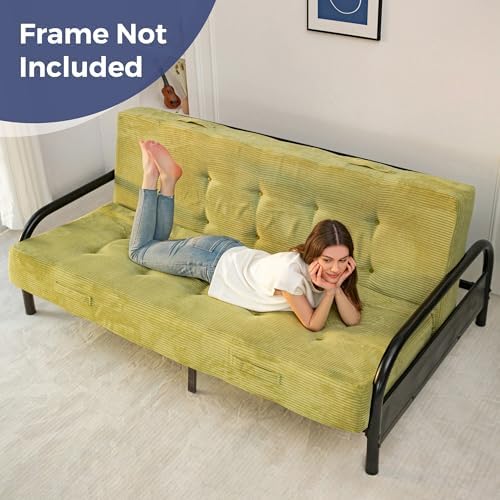 MAXYOYO Foldable Mattress, 8-Inch Tufted Futon Mattress with Handles