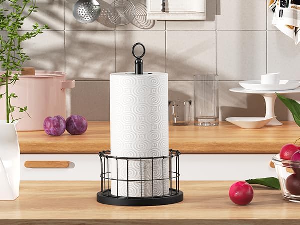 Homode Paper Towel Holder Countertop, Free-Standing Paper Towel Rack - Image 7