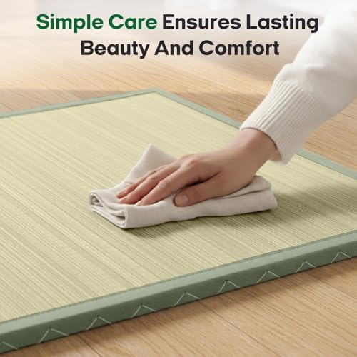 ZonLi Japanese Tatami Mat, Foldable Floor Sleeping Pad Futon Mattress