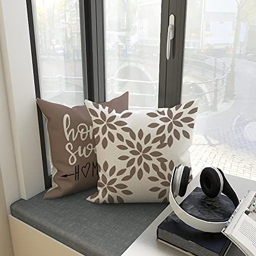 YCOLL Pillow Covers 16x16 Set of 4, Modern Sofa Throw Pillow Cover, Decorative - Image 3