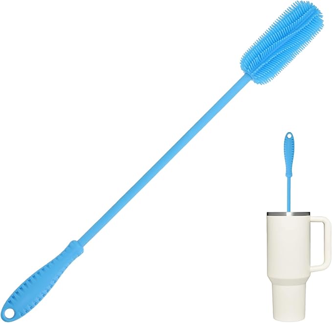 15.7" Silicone Bottle Brush, ddLUCK Water Bottle Cleaner Brush by ddLUCK