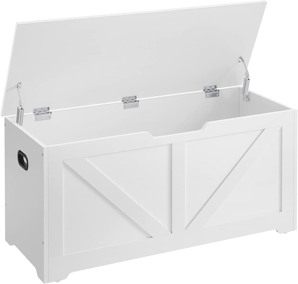 VASAGLE Storage Chest, Storage Trunk with 2 Safety Hinges, Storage Bench, Sho...