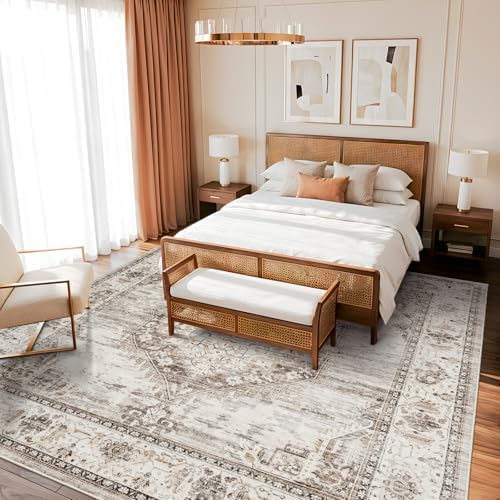 12x12 Square Area Rug: 12ft Square Washable Living Room Rugs Ultra Thin Soft ...