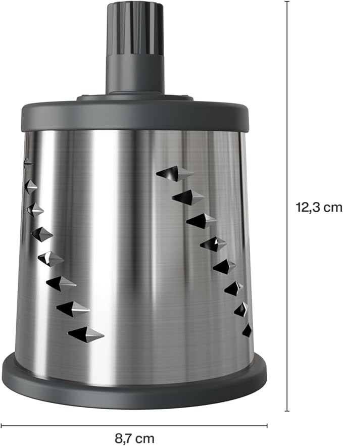 Zyliss E900060 Julienne Drum Grater, Stainless Steel, Slice Fruit and