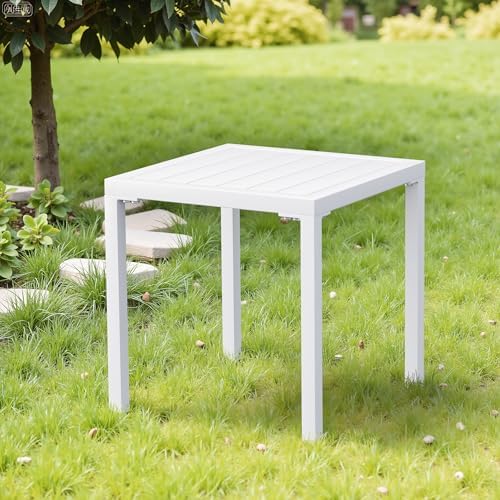 Crestlive Products Aluminum Outdoor Side Table, Pool Lounge Chair Side Table,...