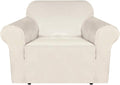 H.VERSAILTEX Stretch Velvet Armchair Cover Couch Covers 1 Cushion Chair by HVERSAILTEX