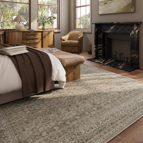 9x12 Area Rugs for Living Room: Washable Bedroom Rug Non Slip Large Carpet