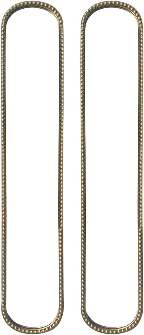 Long Skinny Mirror for Wall,Gold Narrow Oval Mirror for Entryway Bath,Metal F...