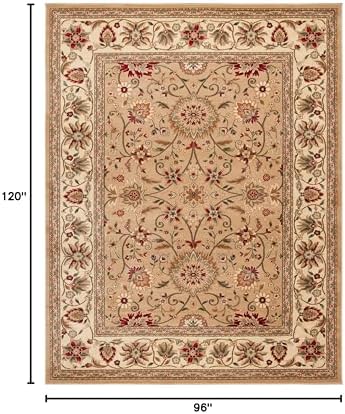 SAFAVIEH Lyndhurst Area Rug 8x10 Large, Beige & Ivory LNH212D