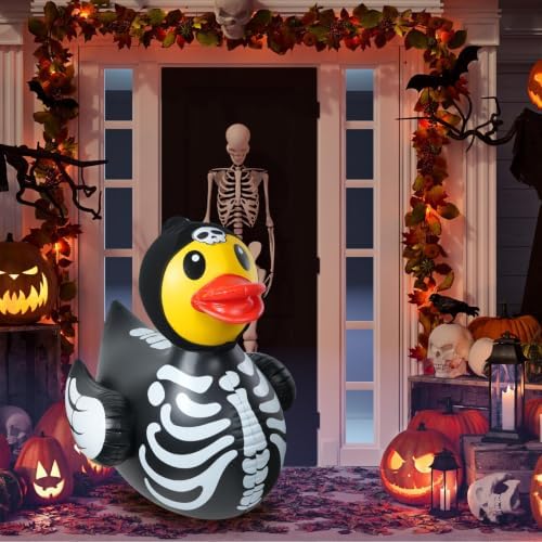 1Pcs 4.6 Feet Halloween Giant Inflatable Duck Outdoor Decorations,Huge Blow U...