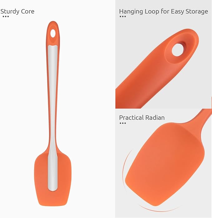 Heat Resistant Silicone Spoon Spatula: U-Taste 600ºF High Heat Flexible 11.38in - Image 6
