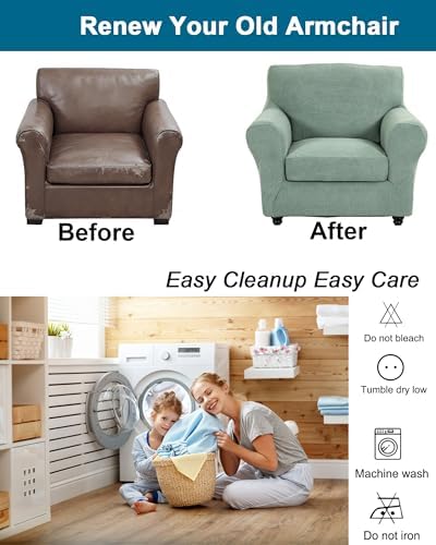 CRFATOP Armchair Chair Covers for Living Room Sofa Couch Slipcover,C39