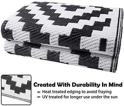 SAND MINE Waterproof Outdoor Rug 5x8 ft, Plastic Reversible Rug, Modern Area ...