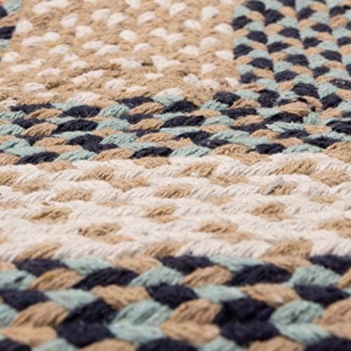 Super Area Rugs 5X8ft Farmhouse Braided Rug - Natural Soft Cotton Carpet for ...